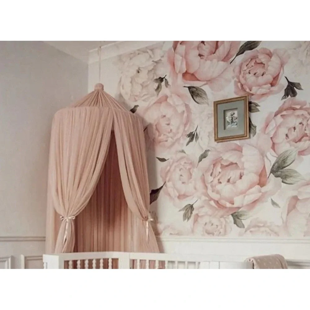 3 Rolls Wallpick Large Pink &‎ White Peonies Wall Decals